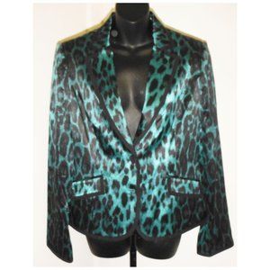 Silk Leopard Blazer